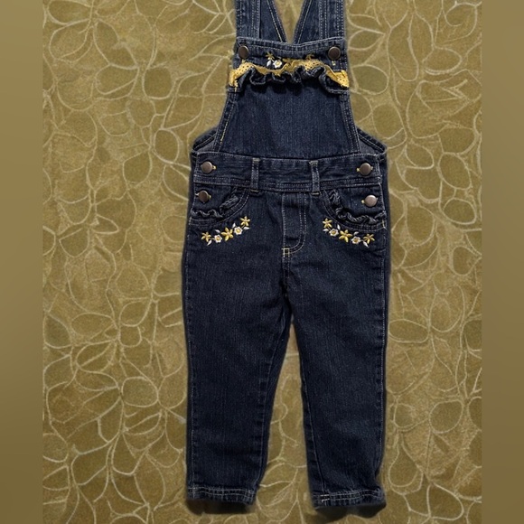 Lil Girl’s Denim Jumper Overalls Blue Size 2T - Picture 7 of 7
